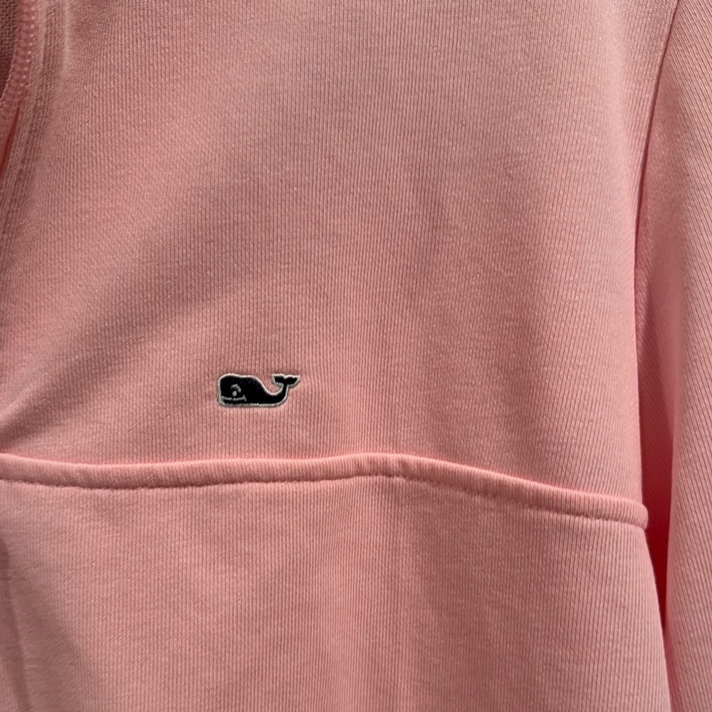 Vineyard Vines Pink Quarter-Zip Pullover - Picture 3 of 4